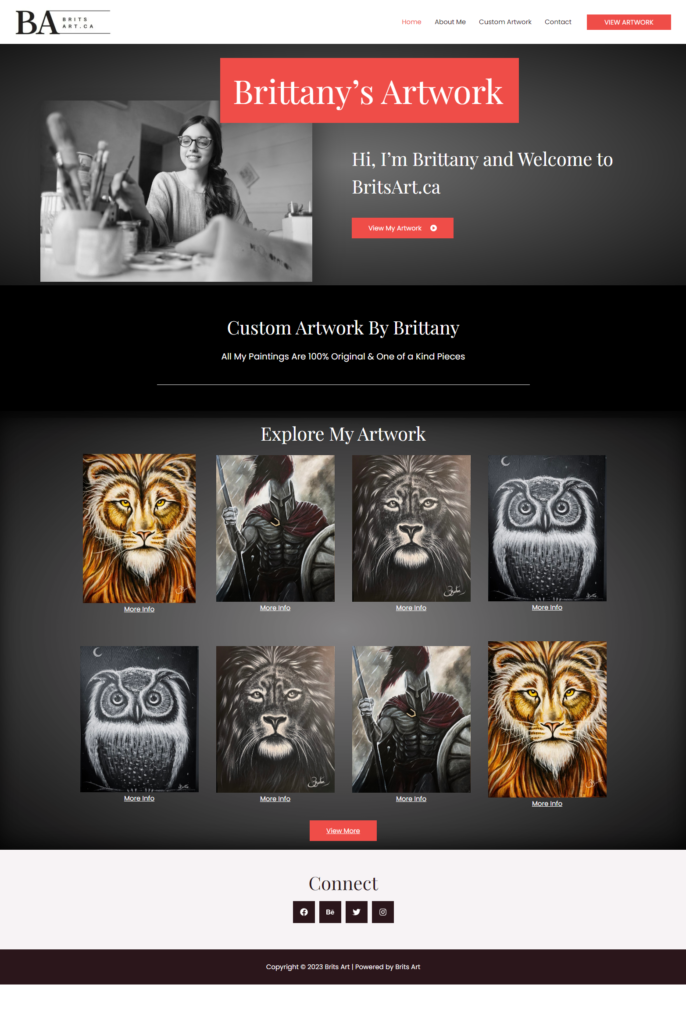 Artist Website Design